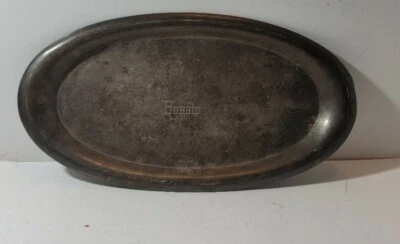 Engraved "Bobbie" Silver Plate Serving Tray Platter  - Image 1 of 4