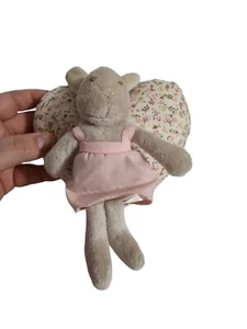 Caja de música Pottery Barn Kids beige conejito aquí viene Peter Cottontail cuerda - Imagen 1 de 3