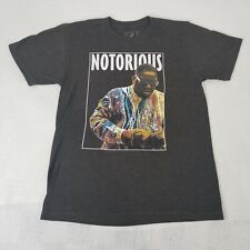 Brooklyn Mint Men's Black Notorious BIG Rap Music Short Sleeve T-Shirt Size M