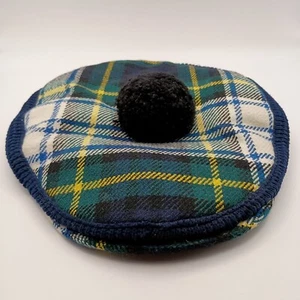 Vintage Glenway Cap Premier Hats By Shaw Scotland Plaid Wool Newsboy Cabbie Hat - Picture 1 of 10