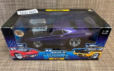 Funline Muscle Machines 1:18 púrpura 70 Cuda Foto 1 de 4