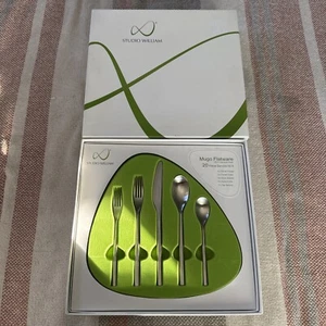 Studio William Mugo Posate in Acciaio Inox Satinato 20 pz, NUOVE IN SCATOLA - Foto 1 di 8
