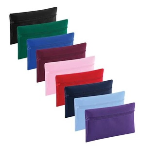 Estuche para lápices Quadra liso AZUL ROJO ROSA o NEGRO con cremallera - Imagen 1 de 6