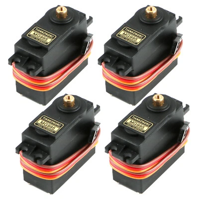 4X MG995 360° Alto Torque Metal Engranaje Servomotor Set Para RC Barcos Helicóptero Coche Foto 1 de 4