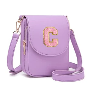 Crossbody Purse for Teen Girls Small Initial Cell Phone Toddler Purse Leather... - Picture 1 of 6