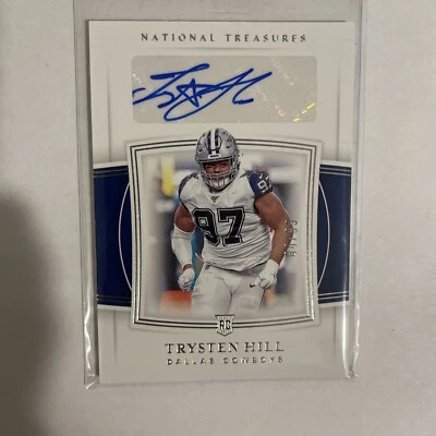 AB141,066 - 2019 Panini National Treasures #116 Trysten Hill Auto #/99 - Image 1 of 2