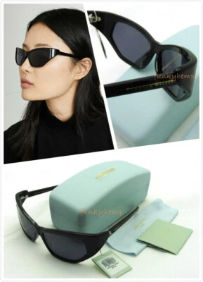 NUEVO CON ETIQUETAS Auténticas Gafas de Sol Hechas a Mano Karen Walker Superhéroe Negras/Humo Mono Foto 1 de 4