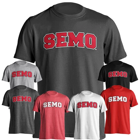 Southeast Missouri State University Redhawks Arched Text Short Sleeve Tee Cover