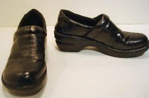 Black BORN Concept CLOG Women 8.5 Slip-on-Tooled-BOC-Nurse/Work Shoes - Picture 1 of 7