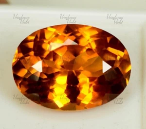 12.8x9.5mm Natural Ceylon Fanta Orange Sapphire Oval Cut Loose Gemstone 7.55Ct - Picture 1 of 6