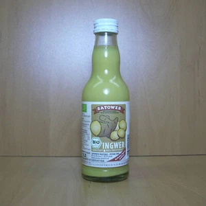 BIO Ingwer Saft 100%, 200ml, für Ingwershot, Direktsaft pur, MEHRWEG, Ingwersaft - Bild 1 von 2