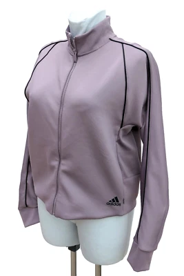 adidas Damen Trainingsjacke Sport Freizeit Sweatshirt Gr. L 42 /44 Altrosa Top - Bild 1 von 4