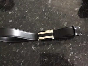Versace Gürtel silberne Schnalle schwarz gebraucht guter Zustand bezahlt 490€ original 38/90 cm - Bild 1 von 11