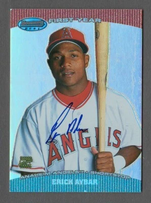 ERICK AYBAR 2004 Bowman's Best FY AU RC #BB-EA Angels Rookie On-Card Auto - Image 1 of 2