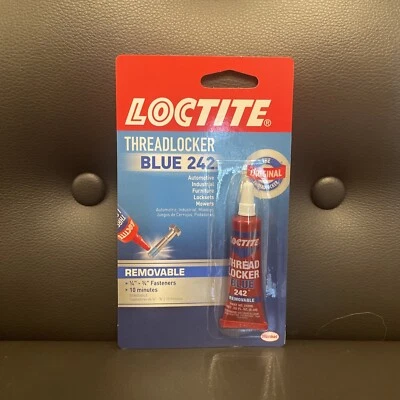 Loctite  Heavy Duty Threadlocker, 0.2 oz, Blue 242, Single, Free Shipping! - Image 1 of 4