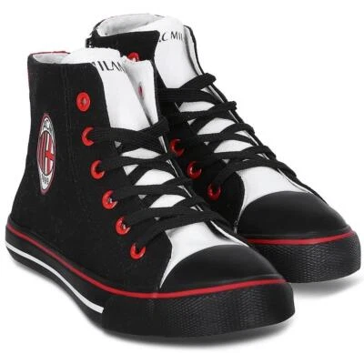 ARNETTA Milan Calcio Scarpe Sneaker Da Ginnastica Bambino Tifosi Milanisti PS 26795