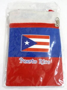 PUERTO RICO TASCHE KLEIN TRAGE TRANSPORT REISEPASS REISSVERSCHLUSS CROSS BODY SCHULTERGURT - Bild 1 von 5