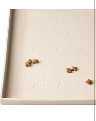 Alfombrilla de comida para perros para tazones de comida y agua impermeable silicona alfombrilla de alimentación para mascotas para... Foto 1 de 4