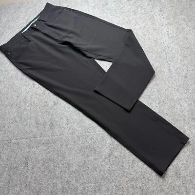 Pantalones de golf FootJoy de 5 bolsillos para hombre 33 x 30 negros calce atlético rendimiento elástico Foto 1 de 4