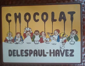 4 Pottery Barn Hard Placemats Delespaul Havez Chocolate Wall Decor French - Bild 1 von 2