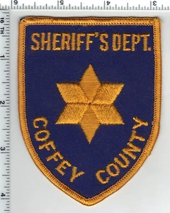 Coffey County Sheriff's Dept. (Kansas) Shoulder Patch - new from early 1980's - Picture 1 of 1