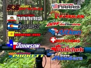 Calcomanía de nombre personalizado para bicicletas de carretera bicicletas de montaña y bicicletas de grava - Imagen 1 de 1