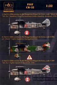 Hungarian Aero Decals 1/32 FIAT CR-32 Italian WWII Fighter - Picture 1 of 1