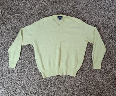 Allen Solly Mens 100% Cashmere Cable Knit Sweater Crew Neck Size Large  - Image 1 of 4