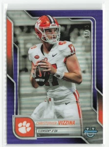 2025 Bowman Chrome University Christopher Vizzina #178 Purple /75 - Picture 1 of 2