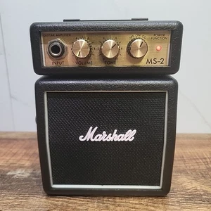 Marshall MS-2 Micro Amplifier Black Guitar Music Amp - Tested & Working - Picture 1 of 5
