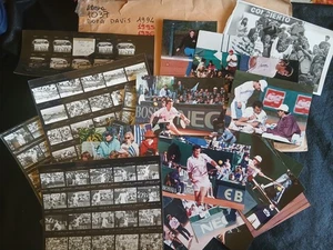 Lot Archive Photos Original Davis Cup Uruguay 1994-1998 Filippini Muster Schalle - Picture 1 of 20
