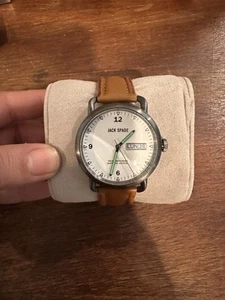 Jack Spade Men's Stillwell Stainless Steel Watch with Tan Leather Band - Picture 1 of 5