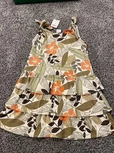 NWT Vintage Gymboree 2005 SUMMER SAFARI Palm Print Tier Dress Size 5 - Picture 1 of 5