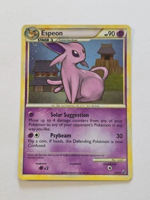 Espeon 2/90 Undaunted Cosmos Rare Holo Pokemon Card 2010 - Excellent - Image 1 of 4