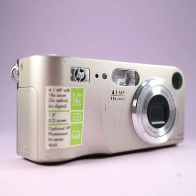 HP Digital Camera Photosmart M407 4.1MP Silver Tested - Image 1 of 4