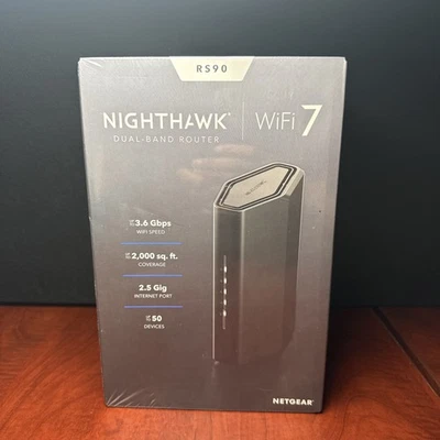 NETGEAR Nighthawk RS90 Dual-Band WiFi 7 (3772) New - Image 1 of 3