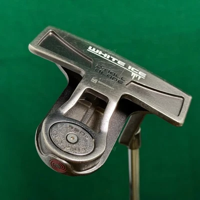 Odyssey White Ice 2-Ball Blade 35" L-Neck Putter Golf Club 350g - Image 1 of 4