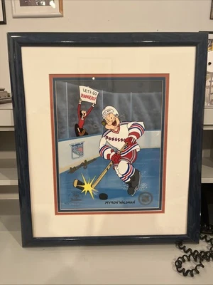 Myron Waldman Popeye 1994 aceite de oliva Adam Graves Rangers firmado celda Le 92/125 Foto 1 de 4