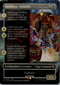 Summon: Yojimbo (Borderless) R Commander: FINAL FANTASY 196 FOIL Near Mint - Photo 1/1
