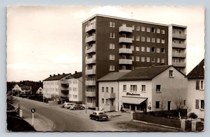 RPPC Schwabach Germany, Street View w/ Classic Cars VINTAGE Postcard - Picture 1 of 2