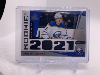 2021-22 SP Game Used Rookie Blends /150 #RB-AR Arttu Ruotsalainen!! Buffalo!! - Image 1 of 2