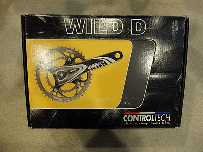 Кривошипная система Control Tech Wild D 9/10 скоростей с наклейкой, 175 мм/38 x 24T, углерод/белый - Изображение 1 из 4