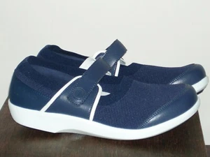 TELA AZUL MARINO TRAQ by ALEGRIA Talla 41 MARY JANE TRA-QUT-5410 QUTIE NUEVA SIN CAJA - Imagen 1 de 6