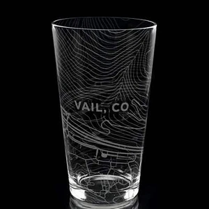 VAIL, CO Laser Engraved Pint Glass - Picture 1 of 6
