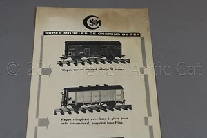Y427 SMCF train Ho notice wagon couvert refrigerant Evian schéma montage wagon - Picture 1 of 3