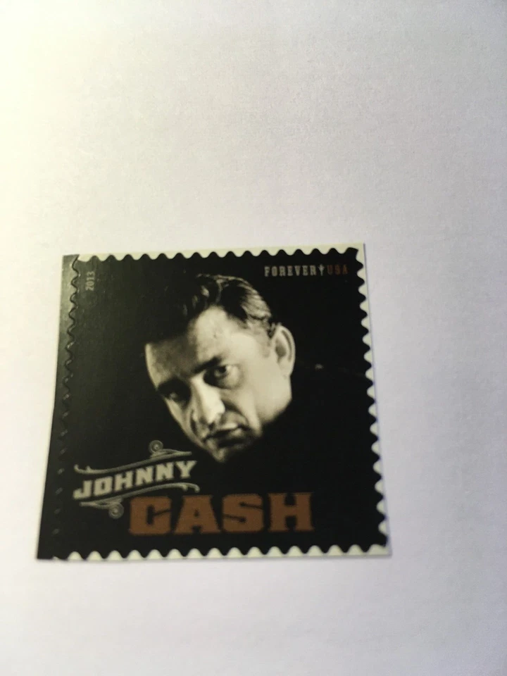 Марка США Forever SC 4789 Johnny Cash как новая без наклеек и следов 2013 - Изображение 1 из 1