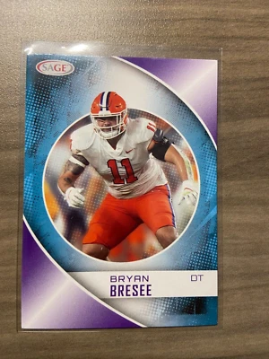 Bryan Bresee 2023 Sage Purple parallel variation New Orleans Saints #134 Clemson - Image 1 of 2