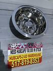 1988-2014 16? Stainless Rear Duelly Moterhome Hubcap Ford Chevy Dodge Pickup 1