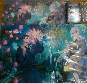 MTG Wandering Emperor's Summer Festival Playmat Sleeve Visual Boards Seal Set - Picture 1 of 1