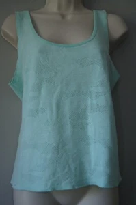 Love Label sleeveless top pale green size 14 sheer. - Picture 1 of 4
